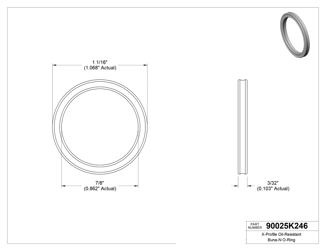 Technical drawing - 90025K246